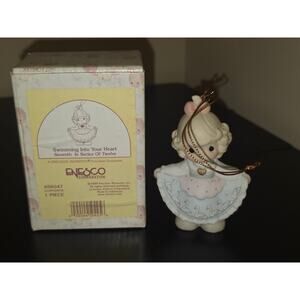 Precious Moments Swimming Into Your Heart Ornament Enesco 456047 Seventh Series